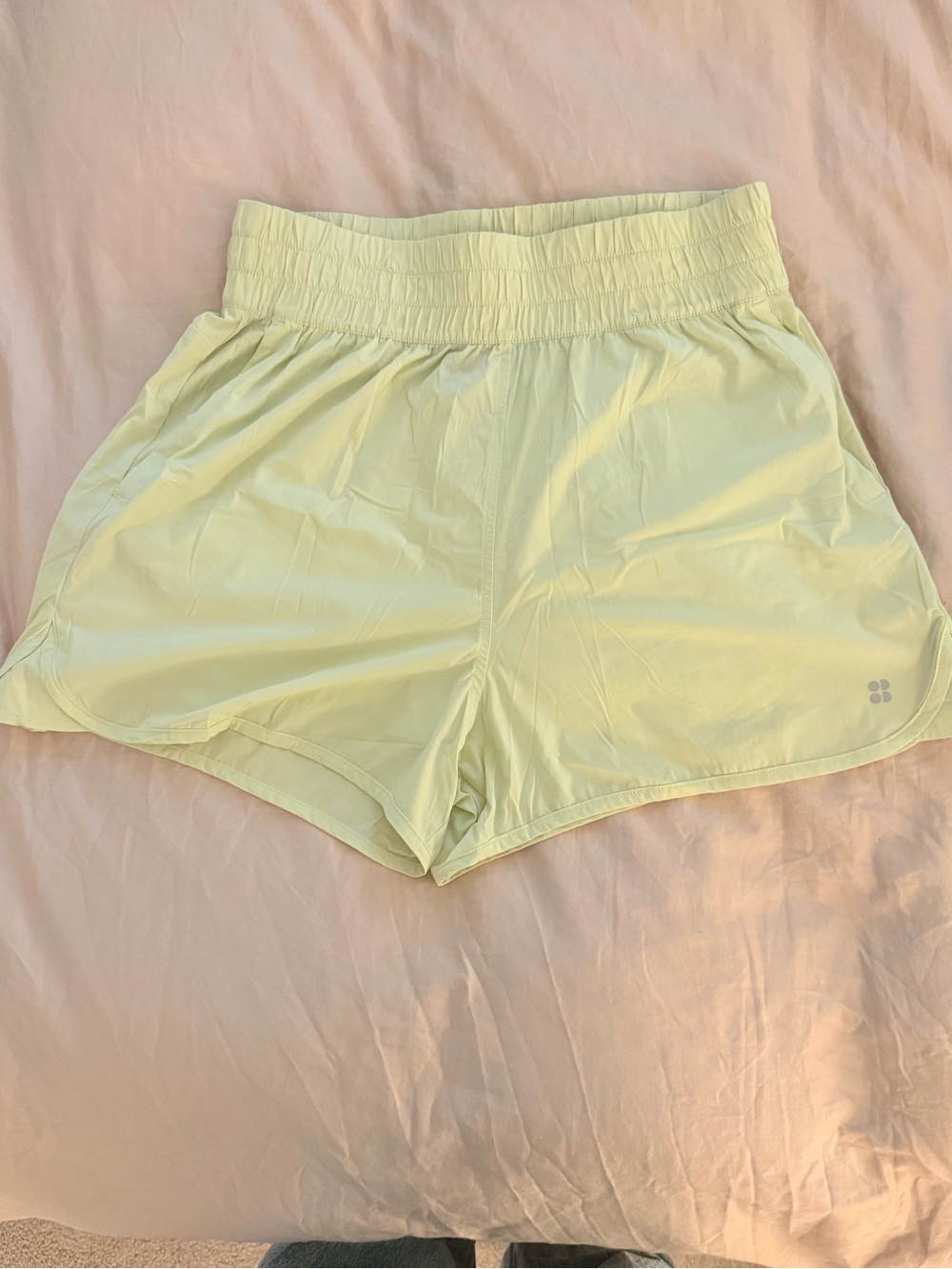 Sweaty Betty Light Green Athletic Running Shorts